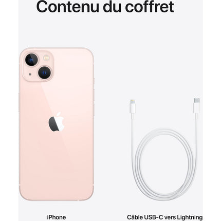 Smartphone APPLE iPhone 13 Rose 512Go 5G Reconditionné