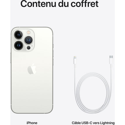 Smartphone APPLE iPhone 13 Pro Argent 128Go 5G Reconditionné