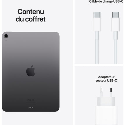 Tablette Apple IPAD Air 10.9 Gris Sidéral 256Go Wifi 2022 Reconditionné