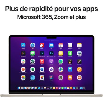 Ordinateur Apple MACBOOK Air 13' M2 8Go RAM 512Go SSD Lumière S Reconditionné