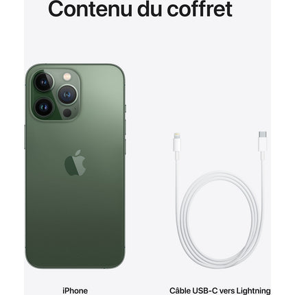 Smartphone APPLE iPhone 13 Pro Vert Alpin 128Go 5G Reconditionné