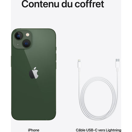 Smartphone APPLE iPhone 13 Mini Vert 128Go 5G Reconditionné