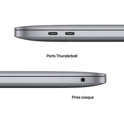Ordinateur Apple MACBOOK Pro 13' M2 8Go RAM 256Go SSD Gris Reconditionné