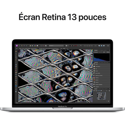 Ordinateur Apple MACBOOK Pro 13' M2 8Go RAM 256Go SSD Argent Reconditionné
