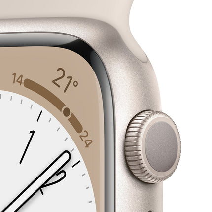 Montre connectée APPLE WATCH 45MM Alu/Lumière Stellaire Series 8 Reconditionné