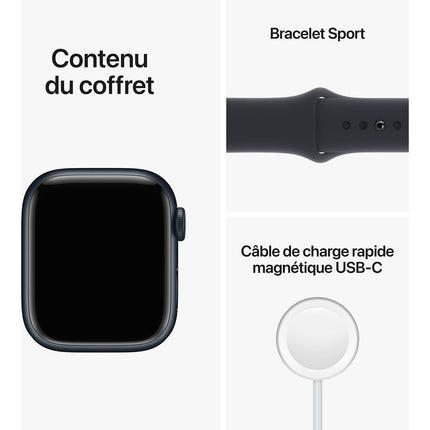 Montre connectée APPLE WATCH 41MM Alu/Minuit Series 8 Reconditionné