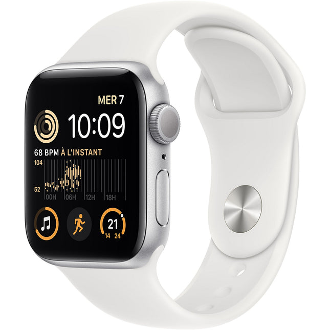 Montre connectée APPLE WATCH SE 40MM Alu Argent/Blanc 2022 Reconditionné