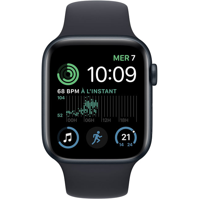 Montre connectée APPLE WATCH SE 44MM Alu/Minuit 2022 Reconditionné