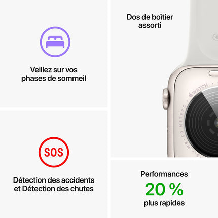 Montre connectée APPLE WATCH SE 44MM Alu/Minuit 2022 Reconditionné