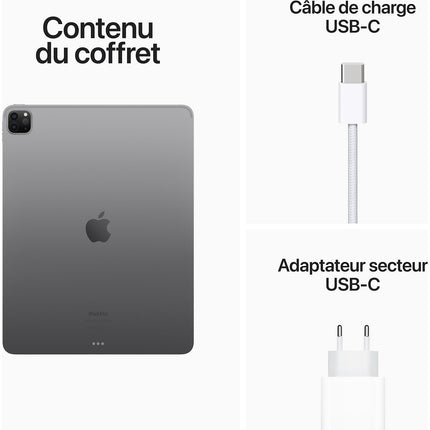 Tablette Apple IPAD Pro 12.9 M2 512Go Gris sidéral Reconditionné