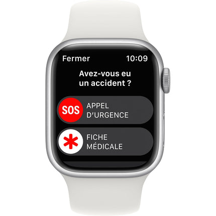 Montre connectée APPLE WATCH 41MM Alu Argent/Blanc Series 8 Reconditionné