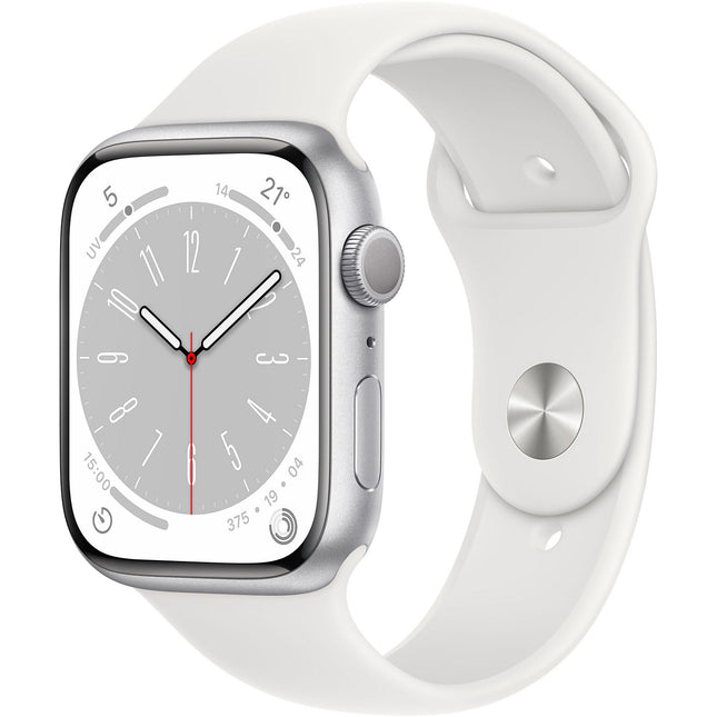 Montre connectée APPLE WATCH Serie 8 45MM Aluminium Argent/Blanc Reconditionné