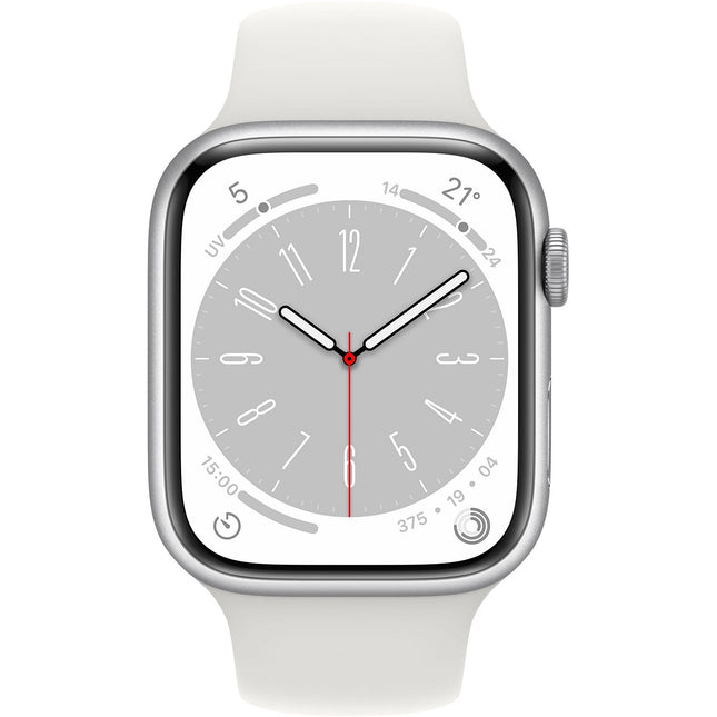 Montre connectée APPLE WATCH Serie 8 45MM Aluminium Argent/Blanc Reconditionné