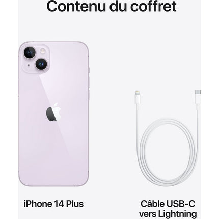 Smartphone APPLE iPhone 14 Plus Mauve 128Go 5G Reconditionné