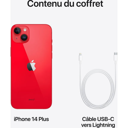 Smartphone APPLE iPhone 14 Plus (PRODUCT)RED 256Go 5G Reconditionné