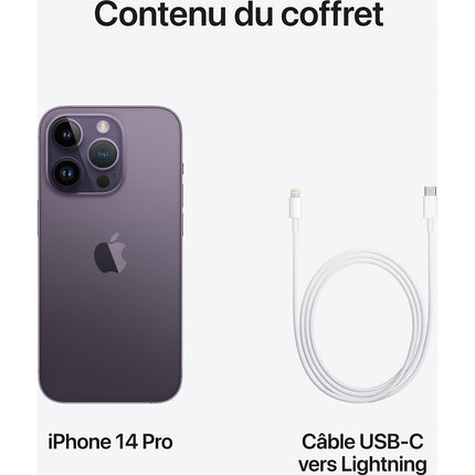 Smartphone APPLE iPhone 14 Pro Violet Intense 512Go 5G Reconditionné