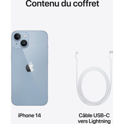 Smartphone APPLE iPhone 14 Bleu 128Go 5G Reconditionné