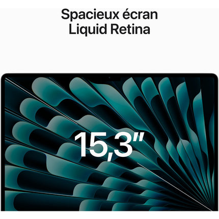 Ordinateur Apple MACBOOK Air 15' M2 8Go RAM 512Go SSD Argent Reconditionné