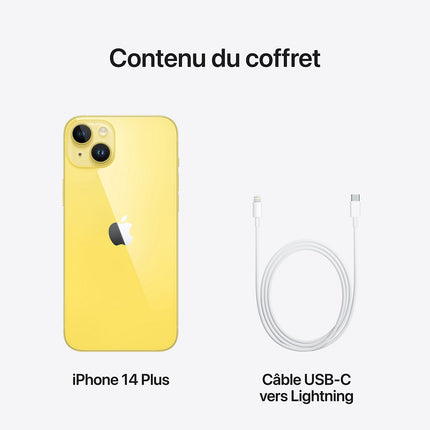Smartphone APPLE iPhone 14 Plus Jaune 256Go 5G Reconditionné