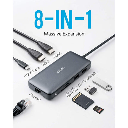 Hub USB C ANKER USB-C 8 en 1