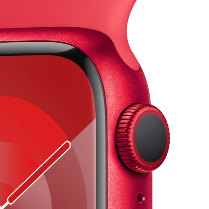 Montre connectée APPLE WATCH Serie 9 45mm Aluminium/(PRODUCT)RED M/L Reconditionné