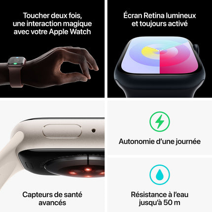 Montre connectée APPLE WATCH Serie 9 45mm Aluminium/(PRODUCT)RED M/L Reconditionné