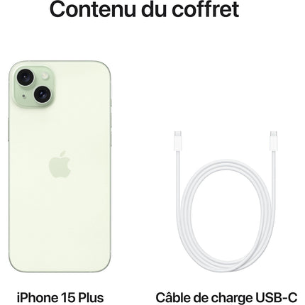 Smartphone APPLE iPhone 15 Plus Vert 256Go 5G Reconditionné