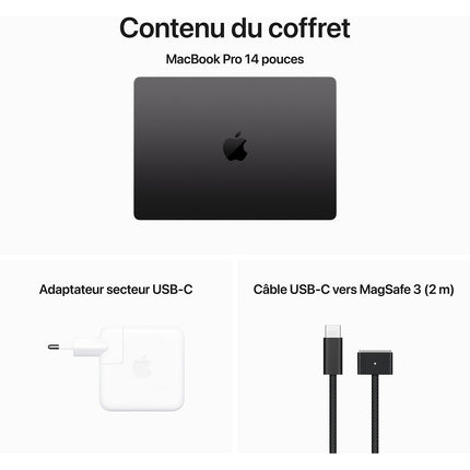 Ordinateur Apple MACBOOK Pro 14' M3 Pro 18Go RAM 1To SSD Noir Reconditionné