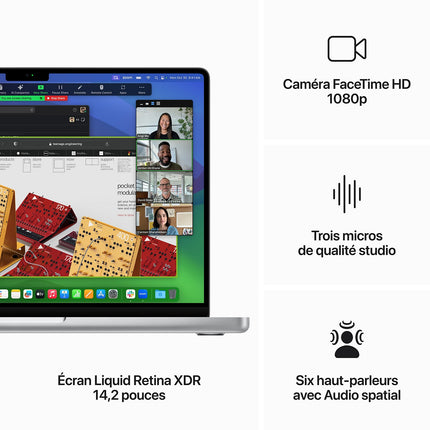 Ordinateur Apple MACBOOK Pro 14' M3 Pro 18Go RAM 512Go SSD Argent Reconditionné