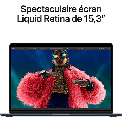 Ordinateur Apple MACBOOK Air 15' M3 8Go RAM 256Go SSD Minuit Reconditionné