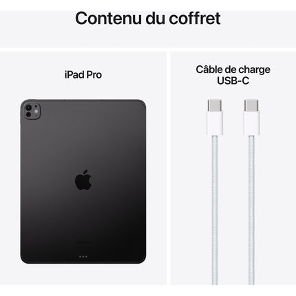 Tablette Apple IPAD Pro 13 M4 256Go Noir Sidéral Cellular Reconditionné