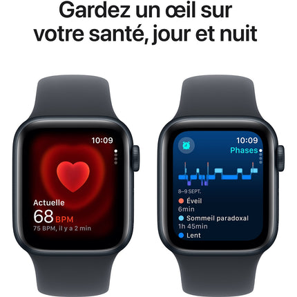 Montre connectée APPLE WATCH SE 40mm Minuit M/L Cellular Reconditionné