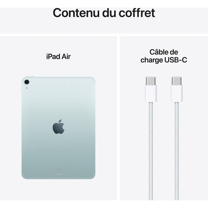 Tablette Apple IPAD Air 11 M3 128Go Bleu 2025 Reconditionné