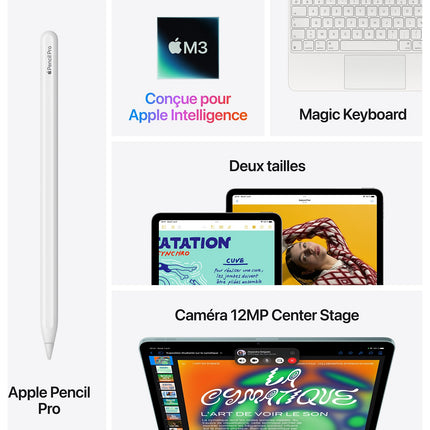 Tablette Apple IPAD Air 11 M3 128Go Mauve 2025 Reconditionné