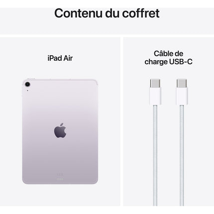Tablette Apple IPAD Air 11 M3 128Go Mauve 2025 Reconditionné