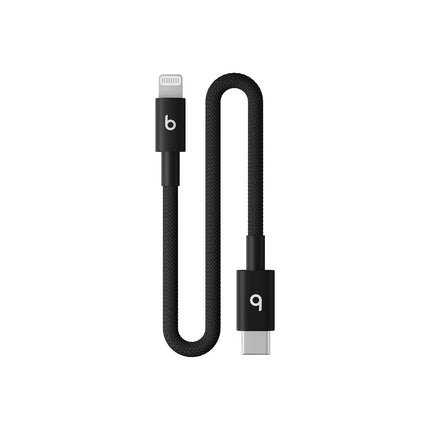 Câble de charge BEATS tissé court USB-C vers Lightning 20 cm N