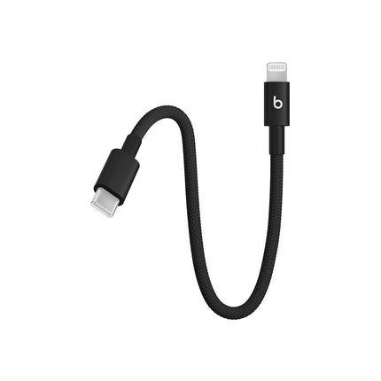 Câble de charge BEATS tissé court USB-C vers Lightning 20 cm N