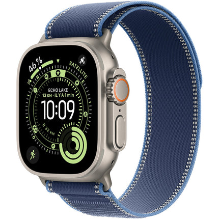 Bracelet APPLE 49 mm S/M Trail bleu/bleu vif