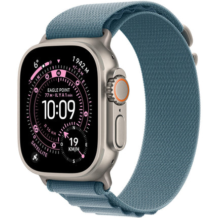 Bracelet APPLE 49 mm Small Alpine bleu clair naturel