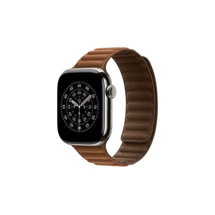 Bracelet APPLE 42 mm M/L à maillons magnétique caramel