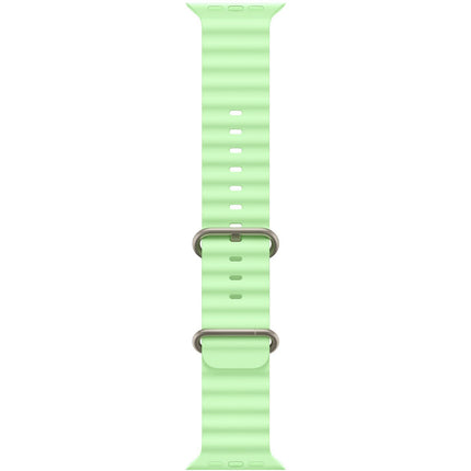 Bracelet APPLE 49 mm Océan vert fluo - Ftitane naturel