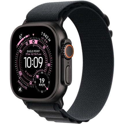Bracelet APPLE 49 mm Medium Alpine noir Finition noir
