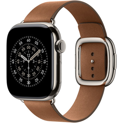 Bracelet APPLE 42 mm - Small Boucle moderne caramel