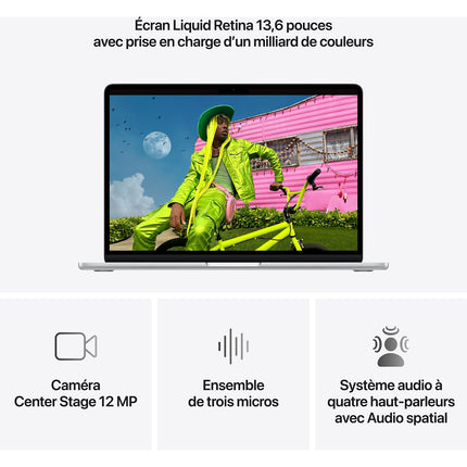 Ordinateur Apple MACBOOK Air 13" Puce M5 CPU 10 / GPU 10 coeurs Mémoire RAM 16Go Stockage 1To SSD