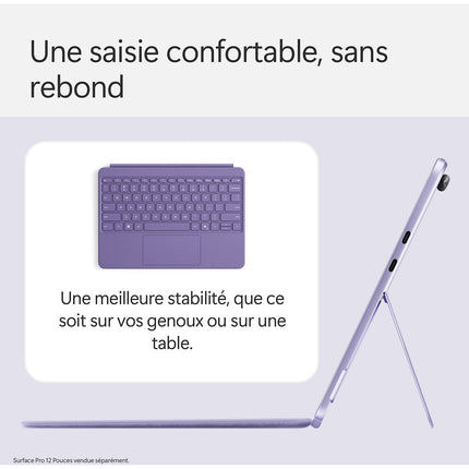 Clavier MICROSOFT Clavier + Stylet Violet Surface Pro 12''