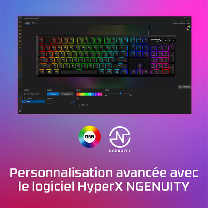 Clavier gamer HYPERX Alloy Origins PBT