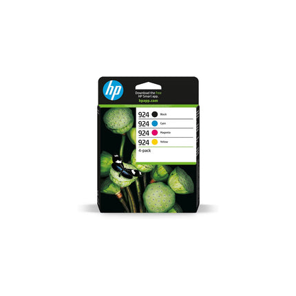 Cartouche d'encre HP Pack Multipack 4 Originales 924 (Noir + 3 Couleurs) - 6S8T4AE