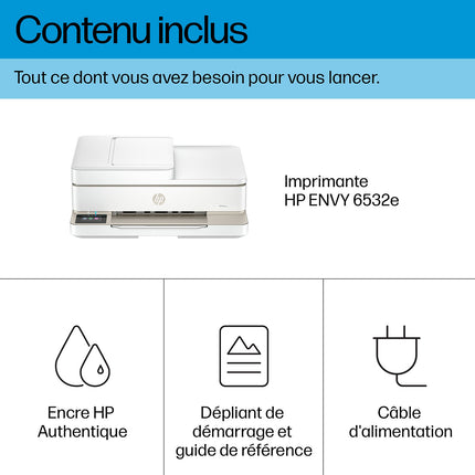 Imprimante jet d'encre HP Envy 6532e éligible Instant Ink