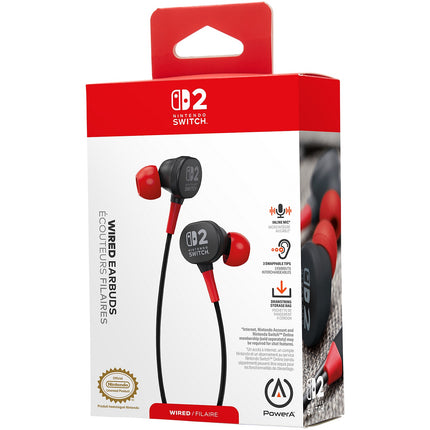 Ecouteurs Gamer POWER A Noir et rouge