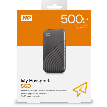 Disque dur SSD externe WESTERN DIGITAL My Passport 500Go Space Gray